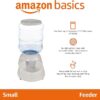 Amazon Basics Dog and Cat Food Feeder, Small, Grey