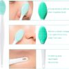 OBSCYON 6PCS Silicone Face Scrubber Kit, Manual Facial Cleansing Brush,Face Mask Brush, Exfoliating Lip Brush for Skin Care