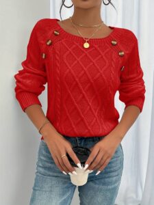 T&C
Women's Casual Square Neck Cable