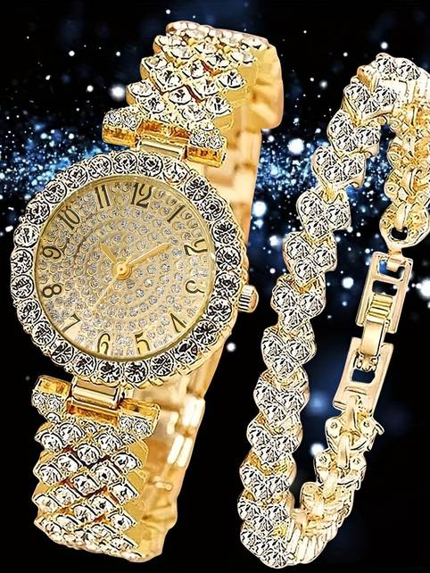 women's beautifull golden watch